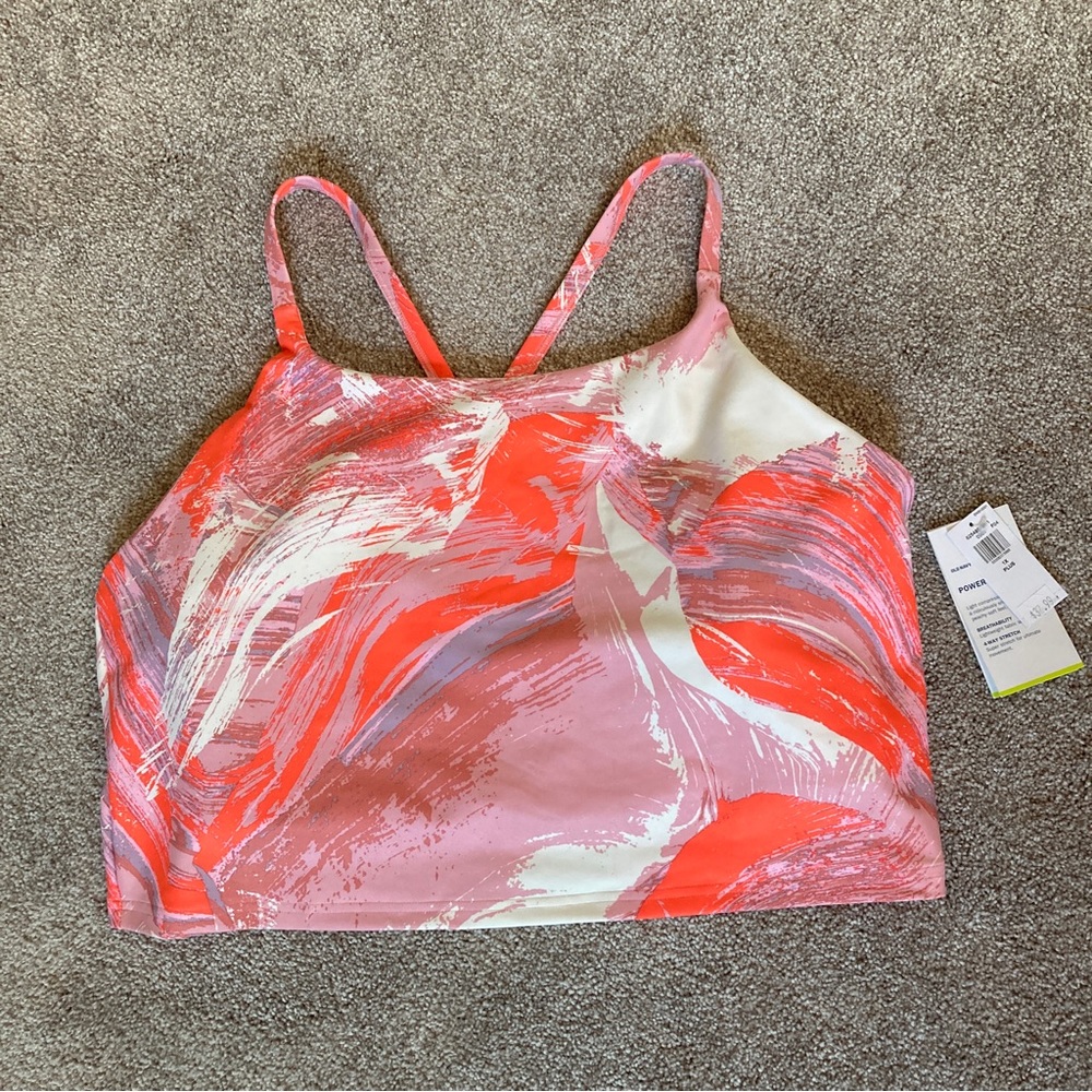NWT old navy light support crop sports tank top